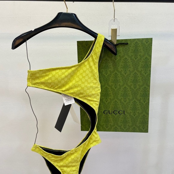 Yellow Gucci swimsuit - Picture 2 of 7